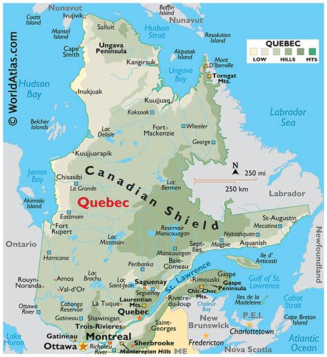 Benefits of using MAP Quebec On A Map Of Canada